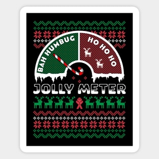 Jolly Meter Bah Humbug To Ho Ho Ho Anti Christmas Funny Magnet